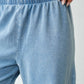 Daydrift Stretch-Denim Knit Pants: LIGHT DENIM / S:M:L (2:2:2) Mono B