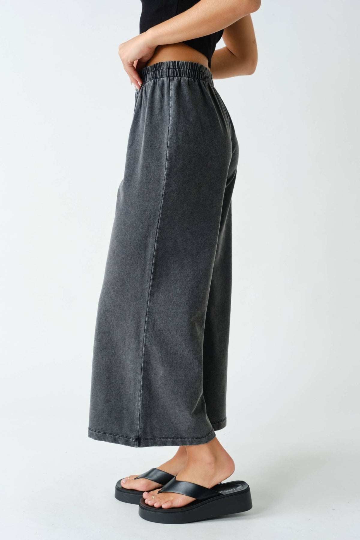 Daydrift Stretch-Denim Knit Pants: LIGHT DENIM / S:M:L (2:2:2) Mono B