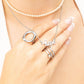 18K Gold PVD Stainless Steel  "Hope" Script Charm Necklace: Gold WJW