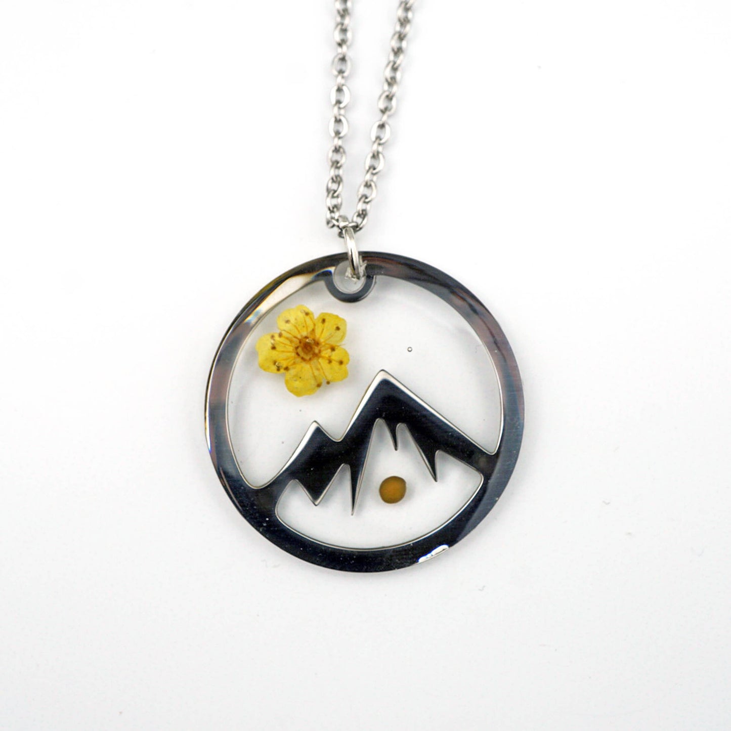 Mountain Mustard Seed Necklace: Stainless Steel