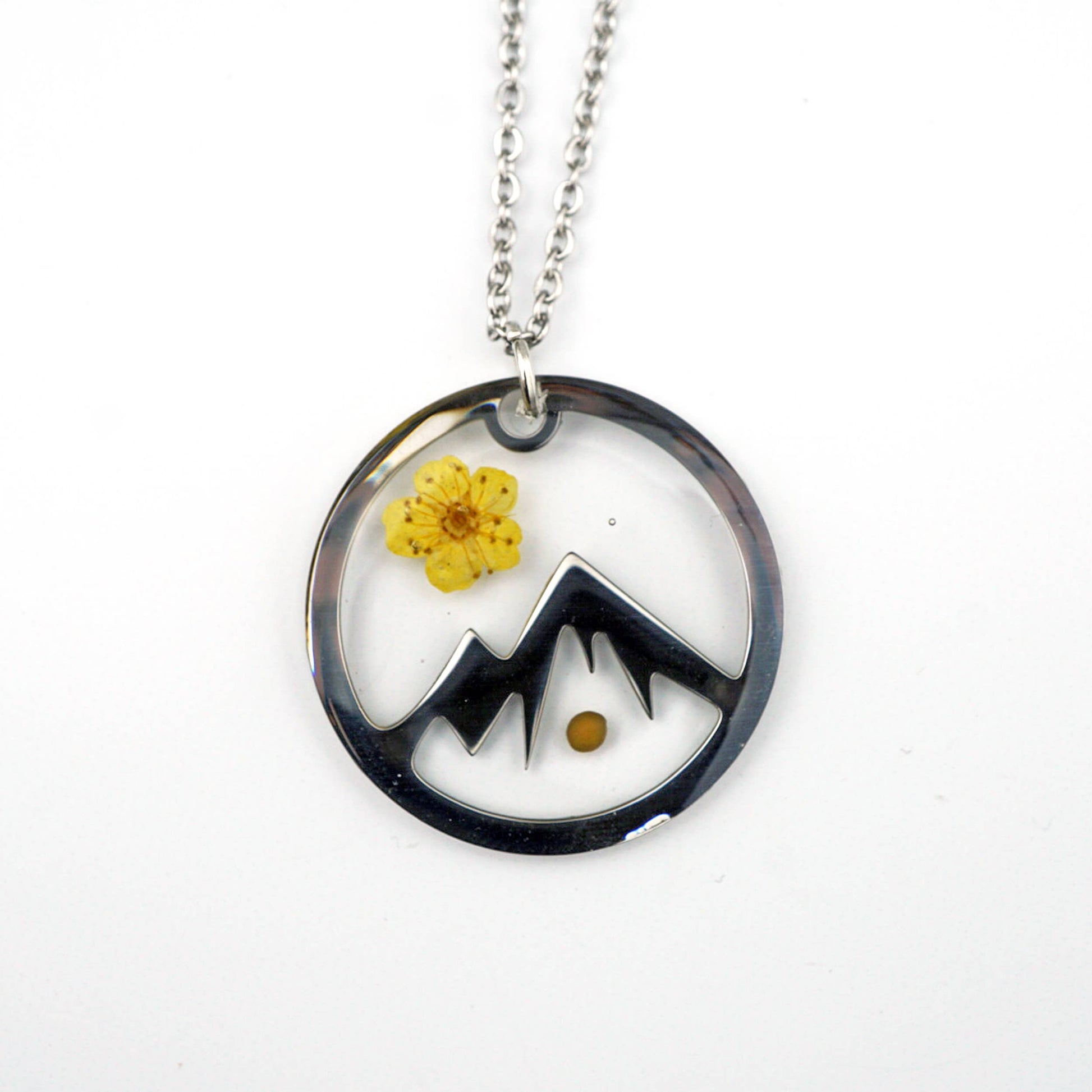 Mountain Mustard Seed Necklace: Stainless Steel