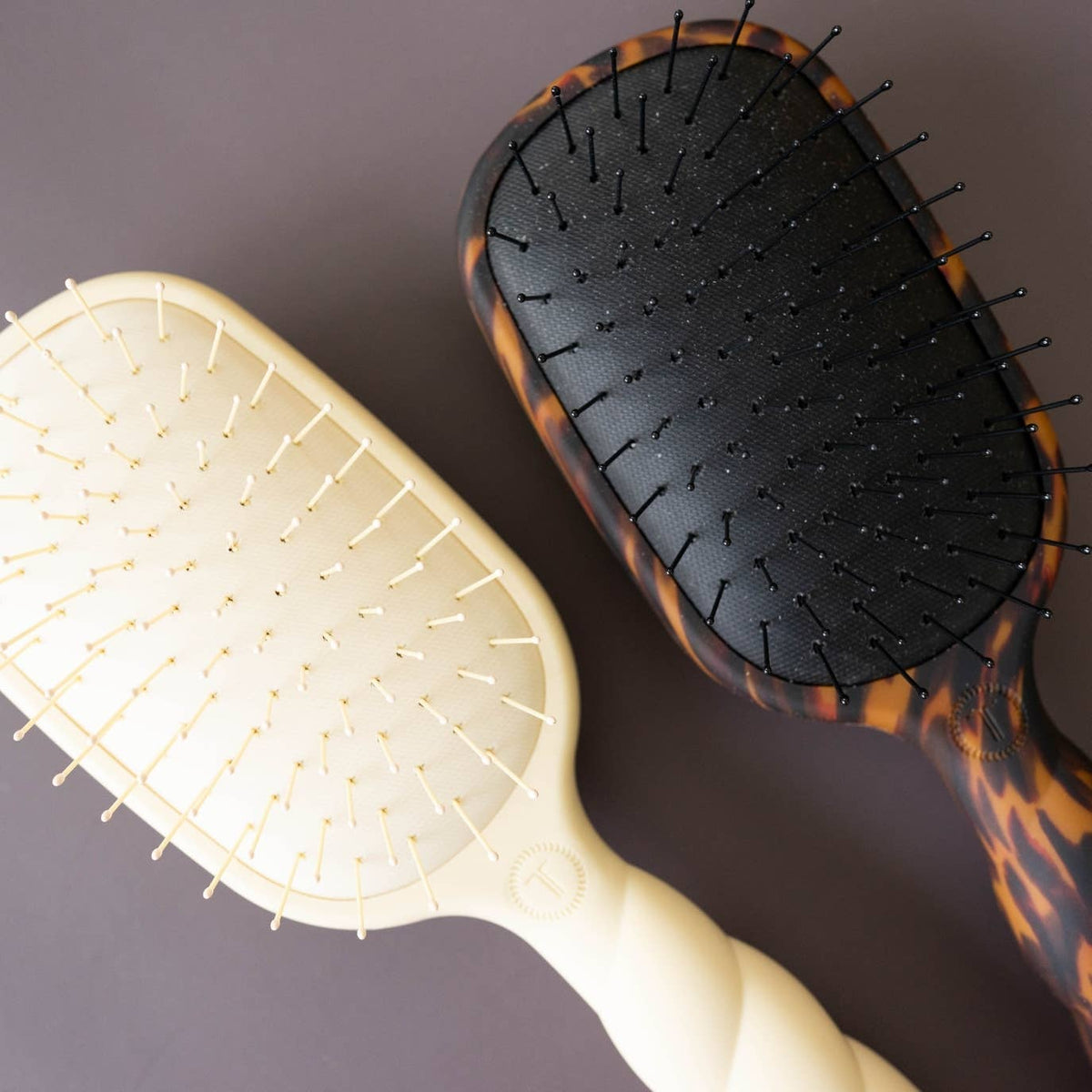 Detangler Hair Brush for Fine Hair - Tortoise - The Mustard Seed Collection, The Seed