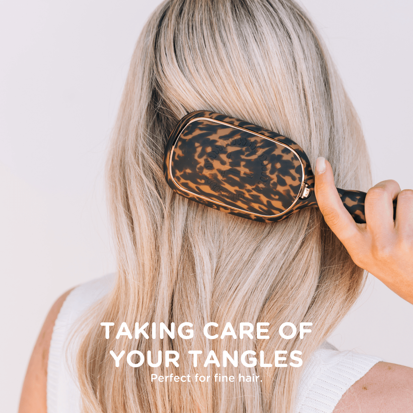 Detangler Hair Brush for Fine Hair - Tortoise - The Mustard Seed Collection, The Seed