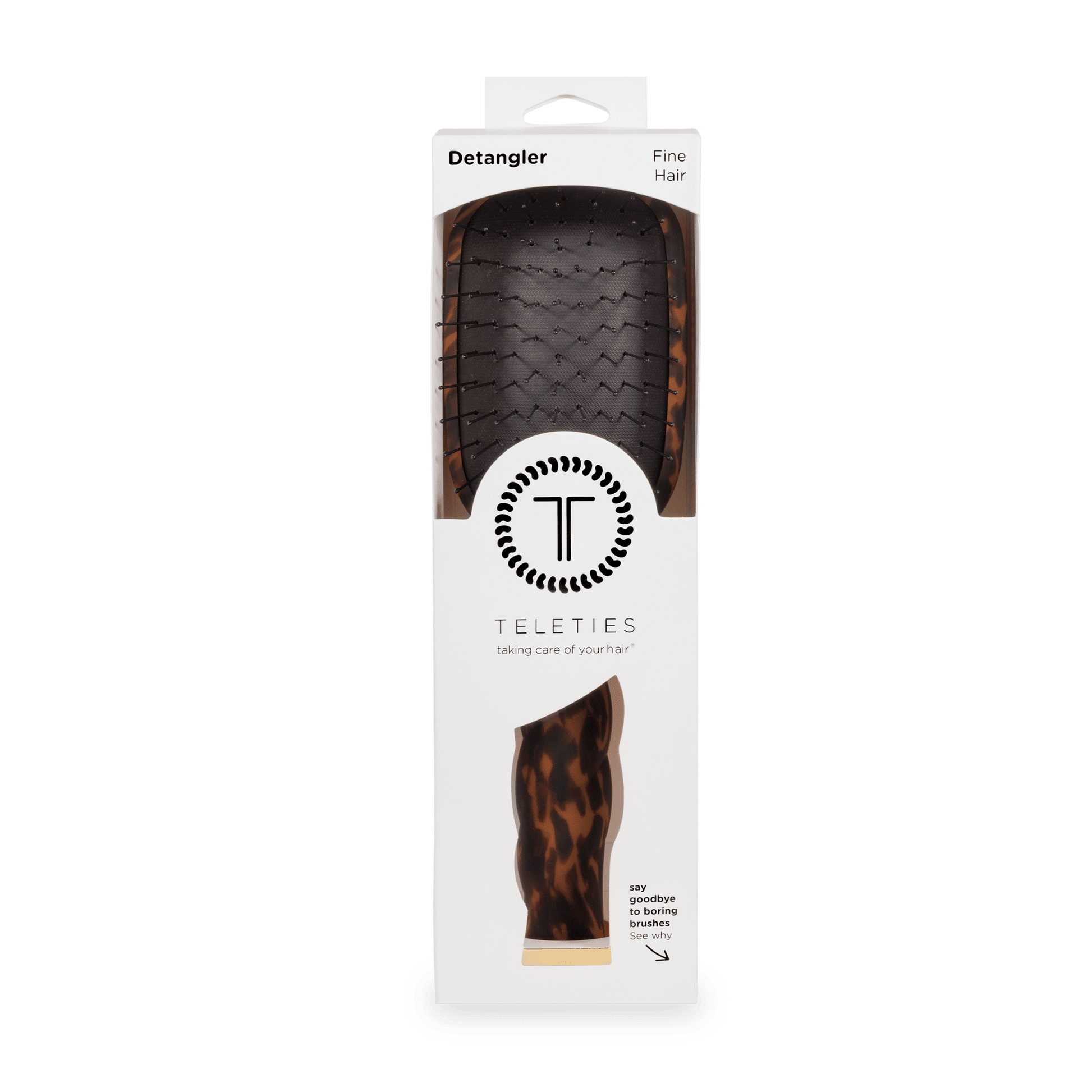Detangler Hair Brush for Fine Hair - Tortoise - The Mustard Seed Collection, The Seed