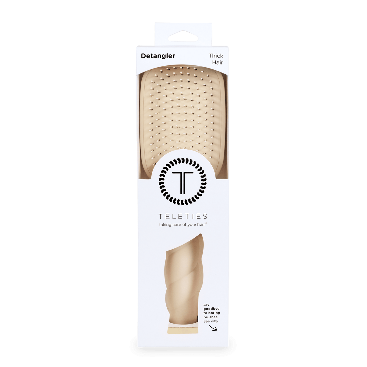 Detangler Hair Brush for Thick Hair - Tan - The Mustard Seed Collection, The Seed