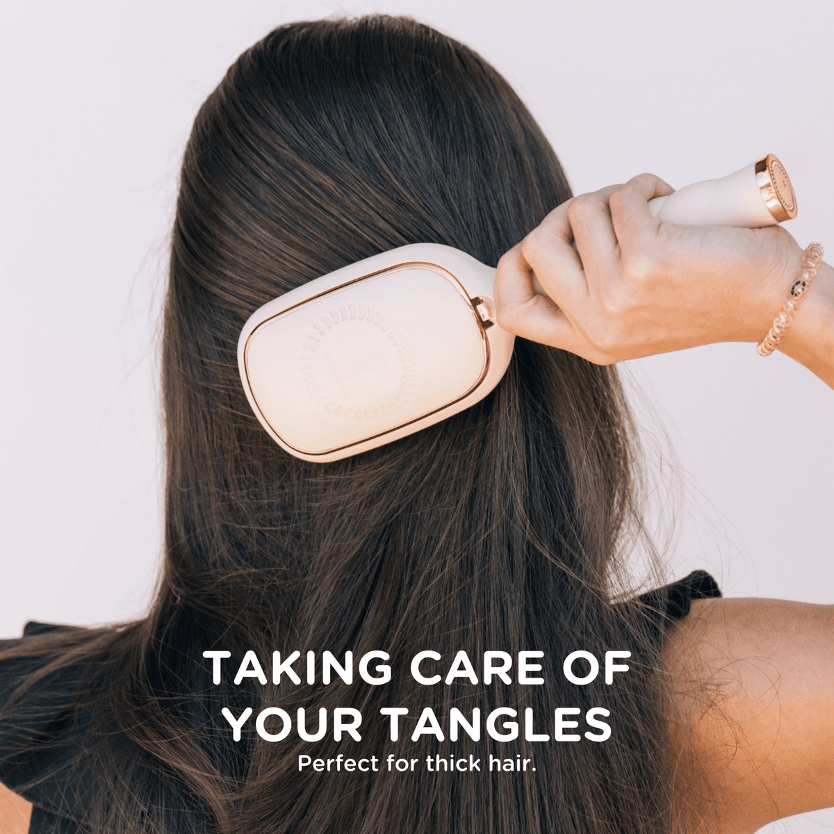 Detangler Hair Brush for Thick Hair - Tan - The Mustard Seed Collection, The Seed