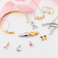 18K Gold PVD Stainless Steel  "Hope" Script Charm Necklace: Gold WJW