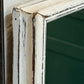 Distressed White Rectangular Mirror