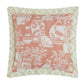 Dog Vase Rose Printed Pillow