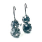 Double Rhinestone Back Latch Black Diamond Earrings - The Mustard Seed Collection, The Seed