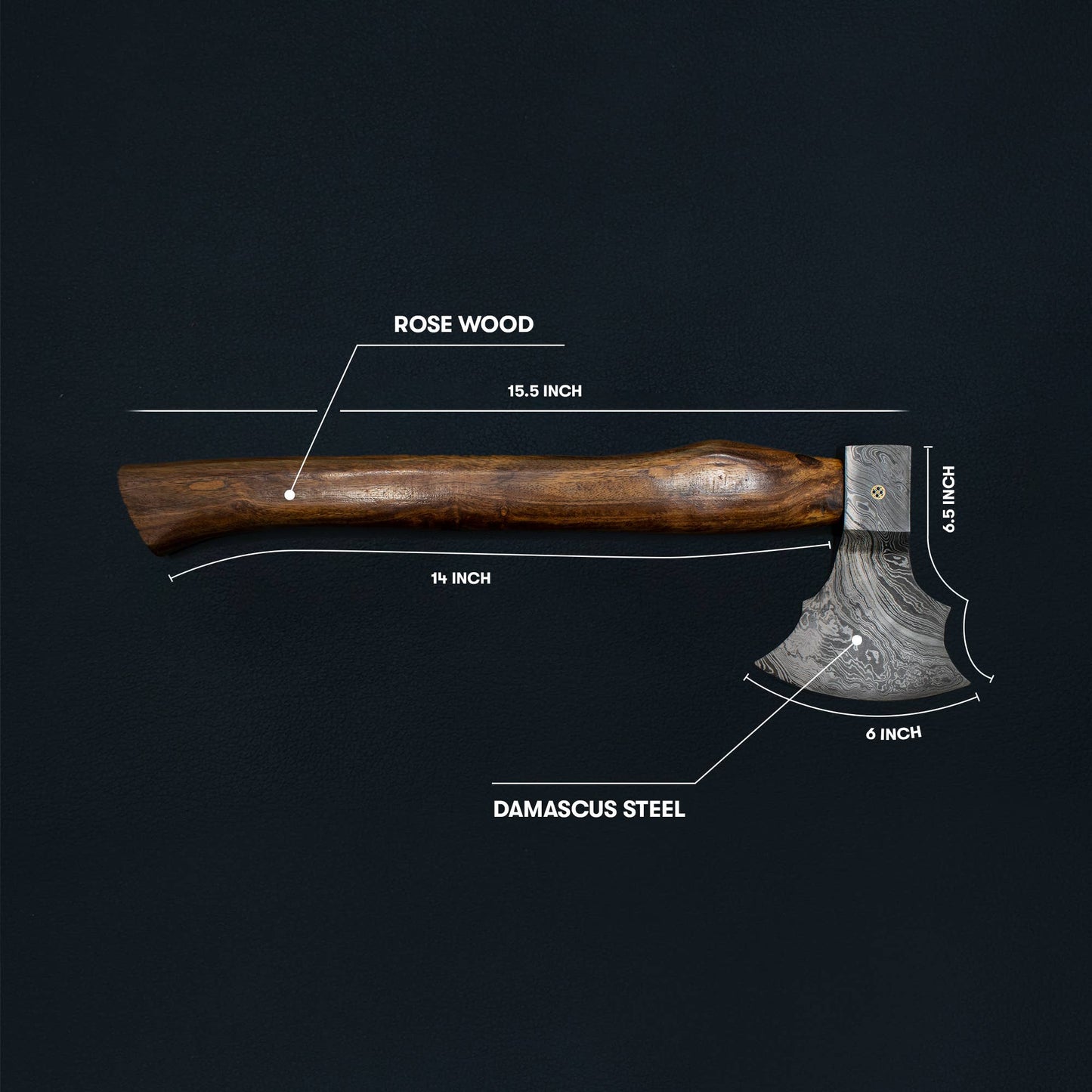 Damascus Steel all around camping Axe