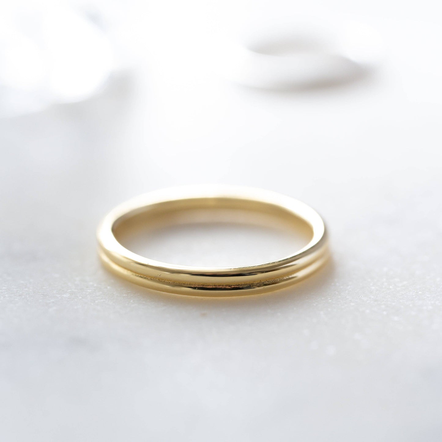 Double Band Ring: Gold / 8