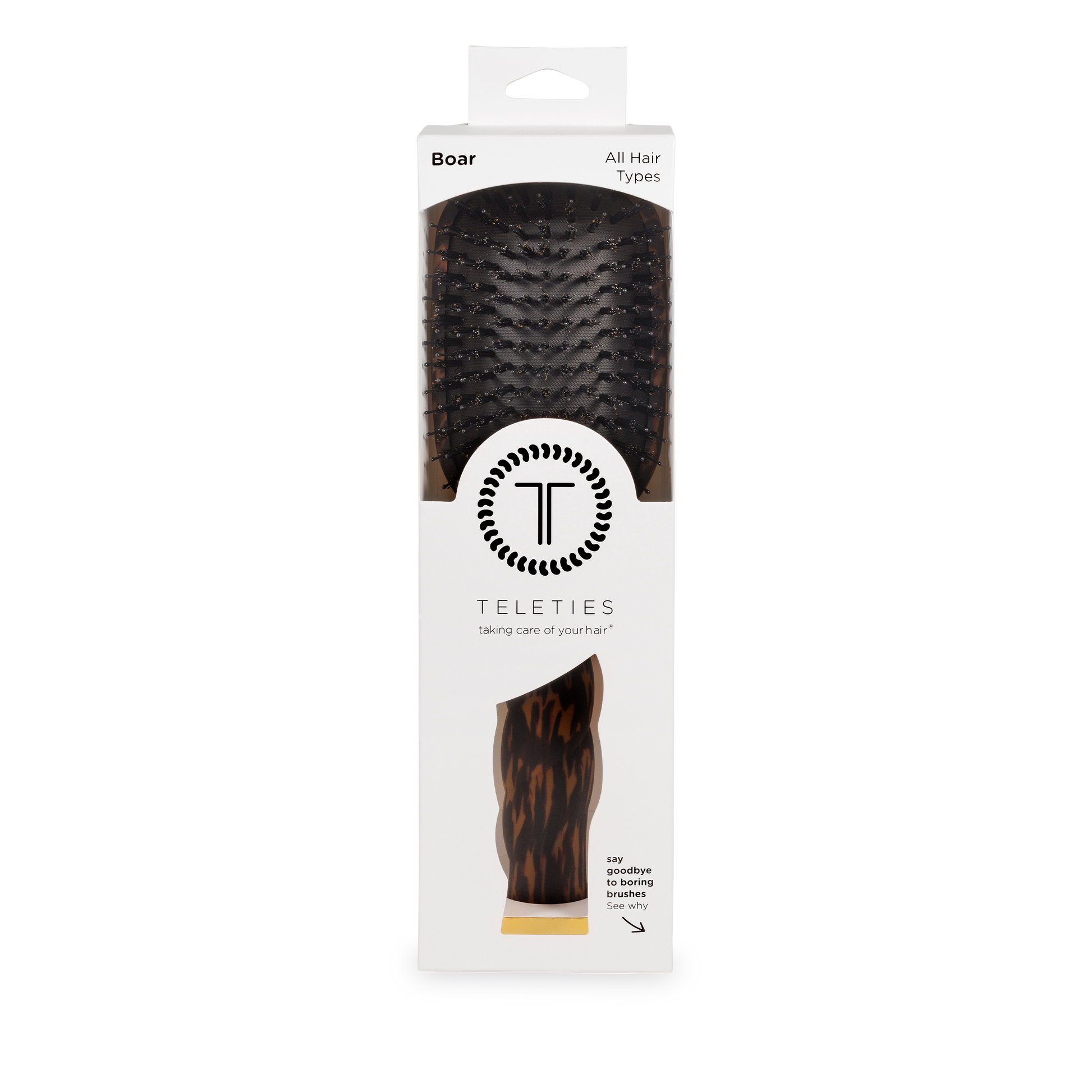 Boar Bristle Hair Brush | Tortoise
