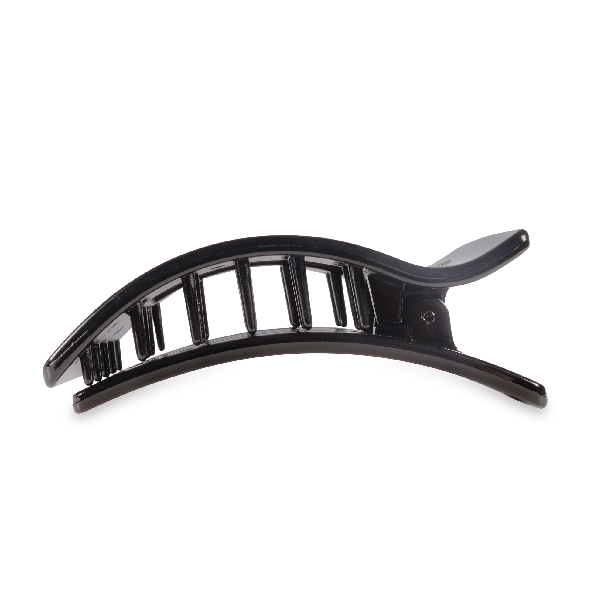 Flat Rectangle Hair Clip | Large | Jet Black