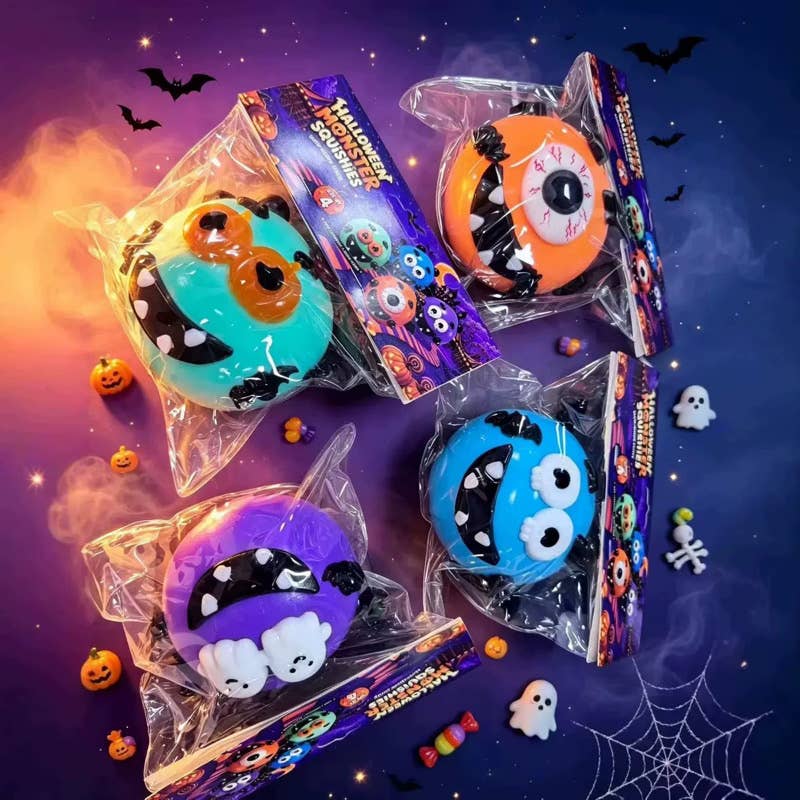 Sensory Toys: Halloween Face Swap Squishers! Barefoot Beauties