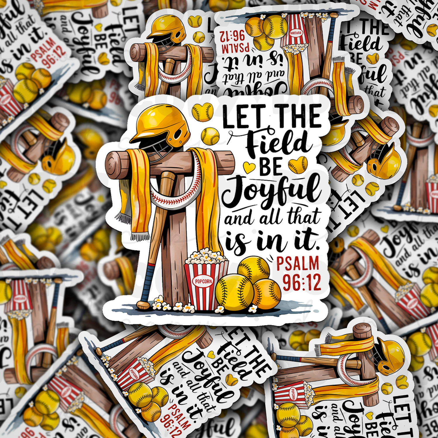 Let the field be joyful sticker: Default Title