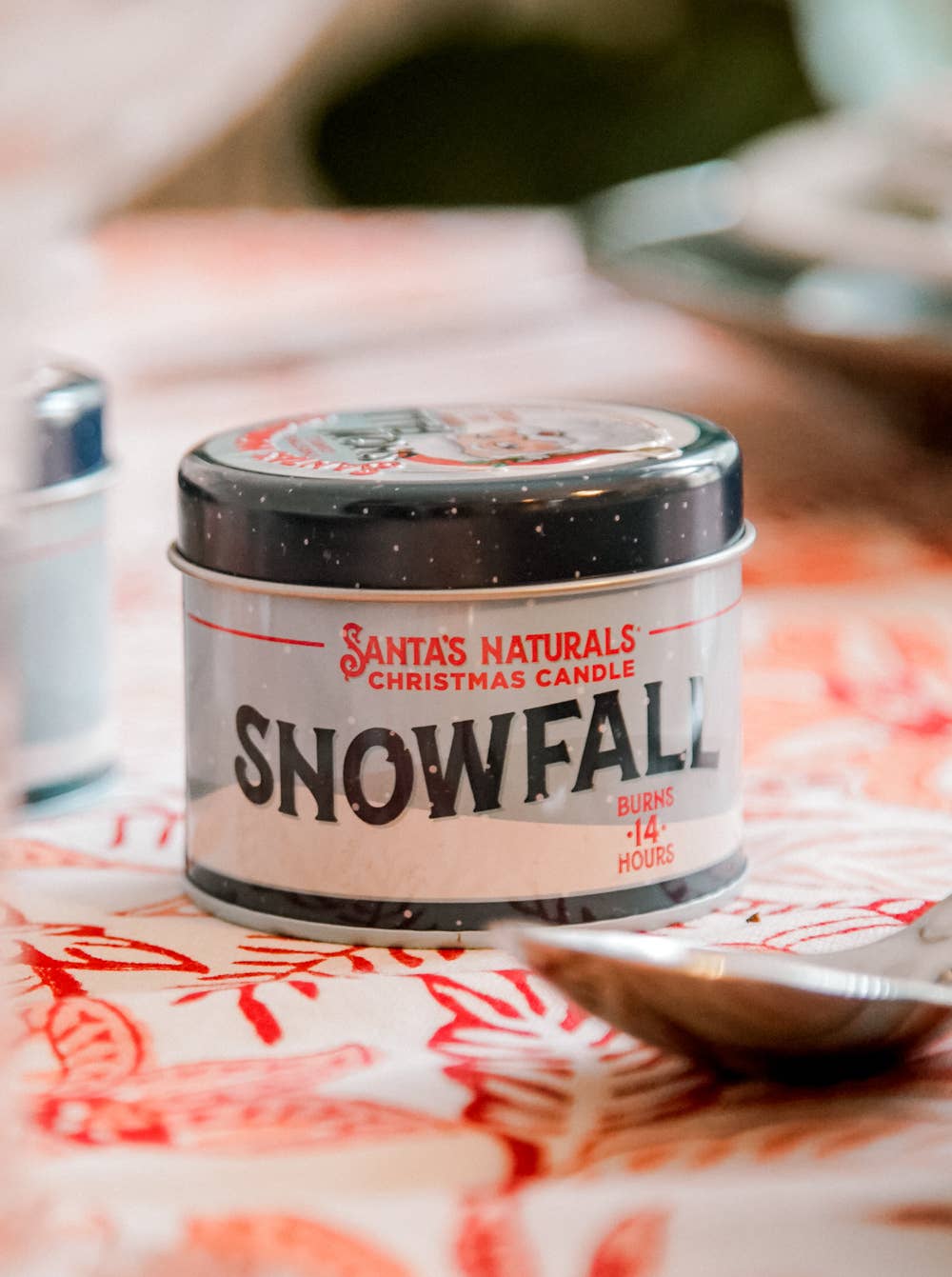 Christmas Candle in Snow Fall 3.5oz Mini