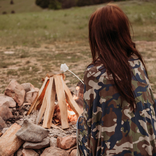 Camo Jumbo Oversized Swaddle Blanket. Camping Blanket, Outdoors