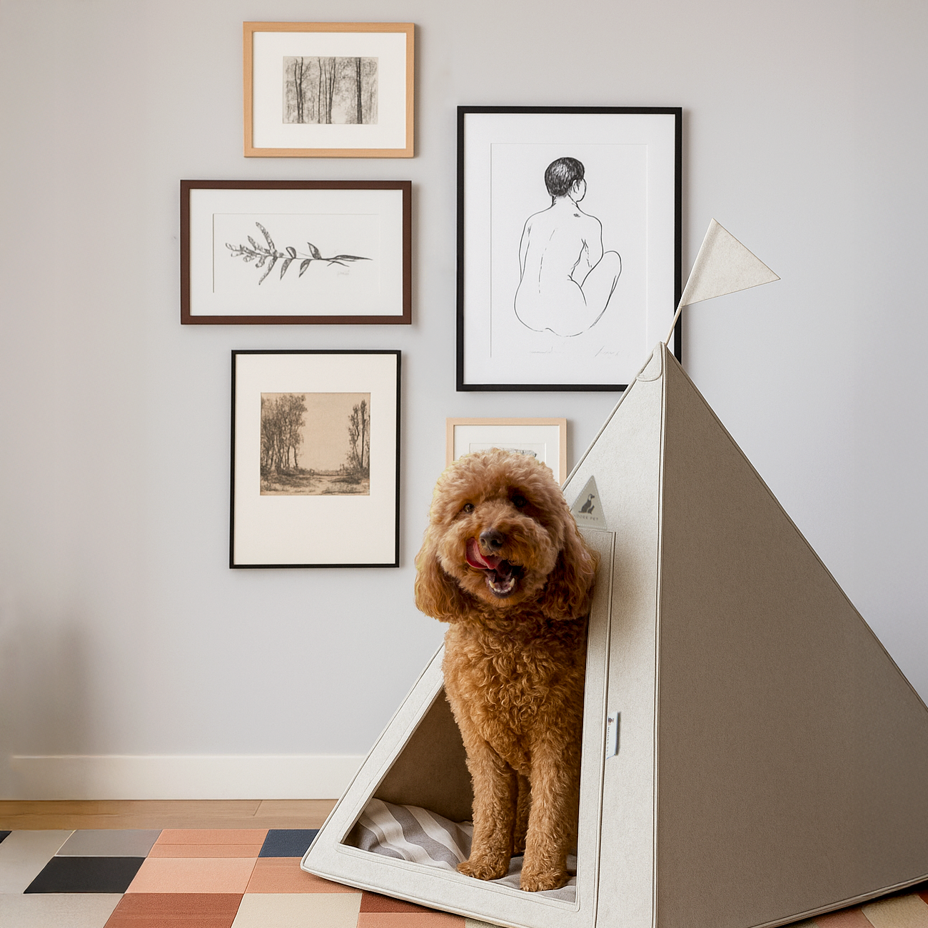 Nooee Pet Teepee Tucker – Size Medium Portable Dog Teepee