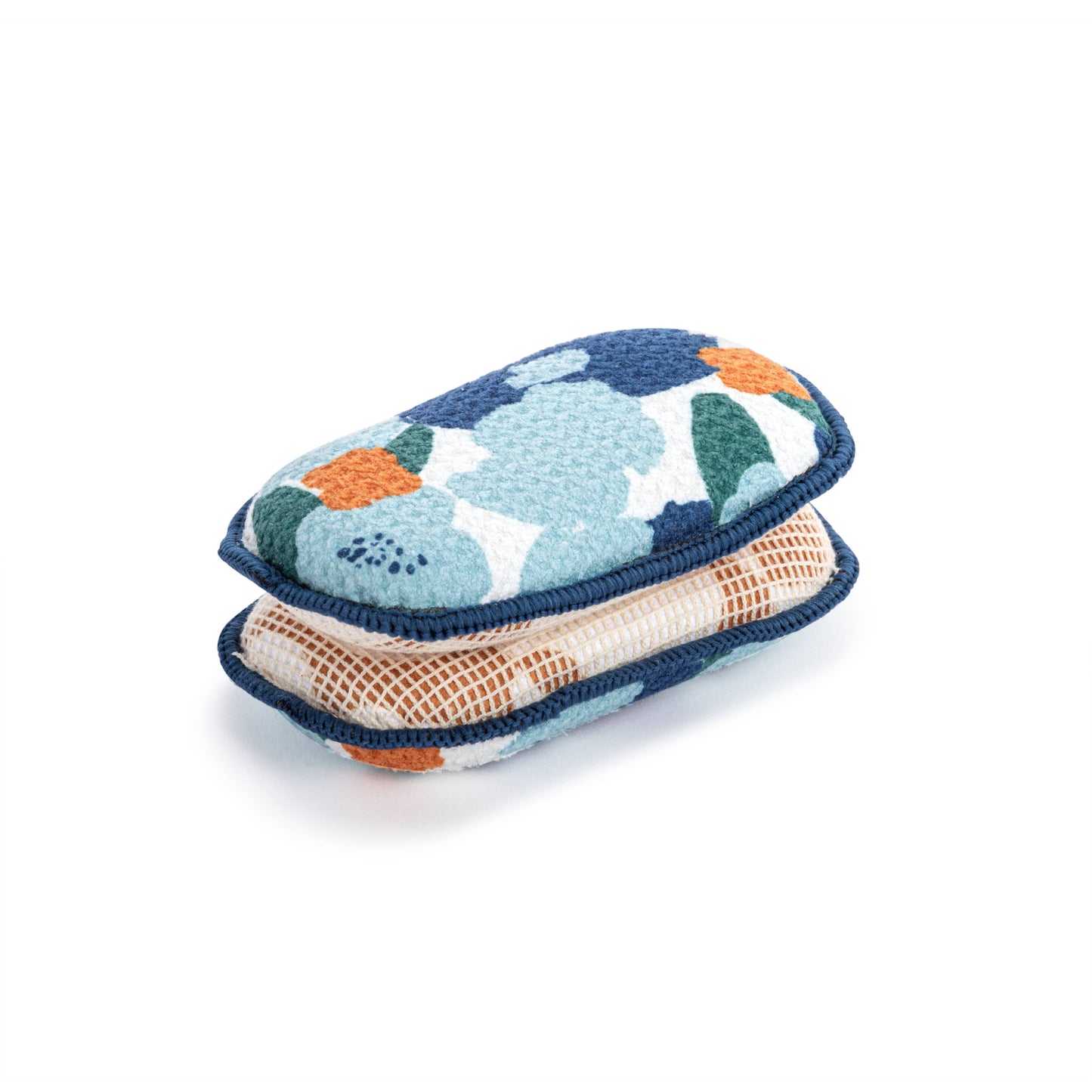 Blue Orange Poppy Absorbent Reversible Sponges Set