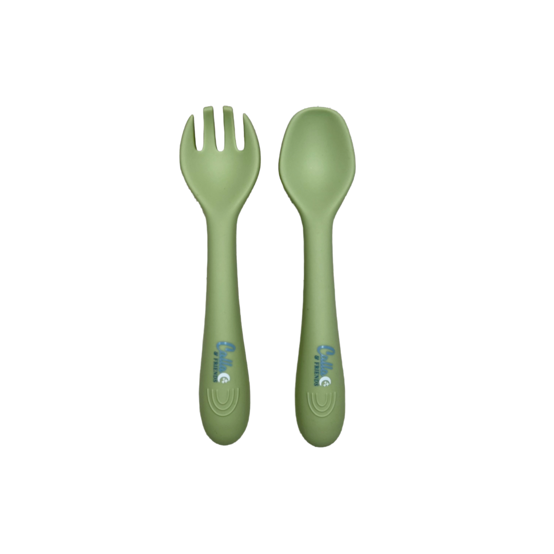 My First Silicone Utensils: Powder Blue