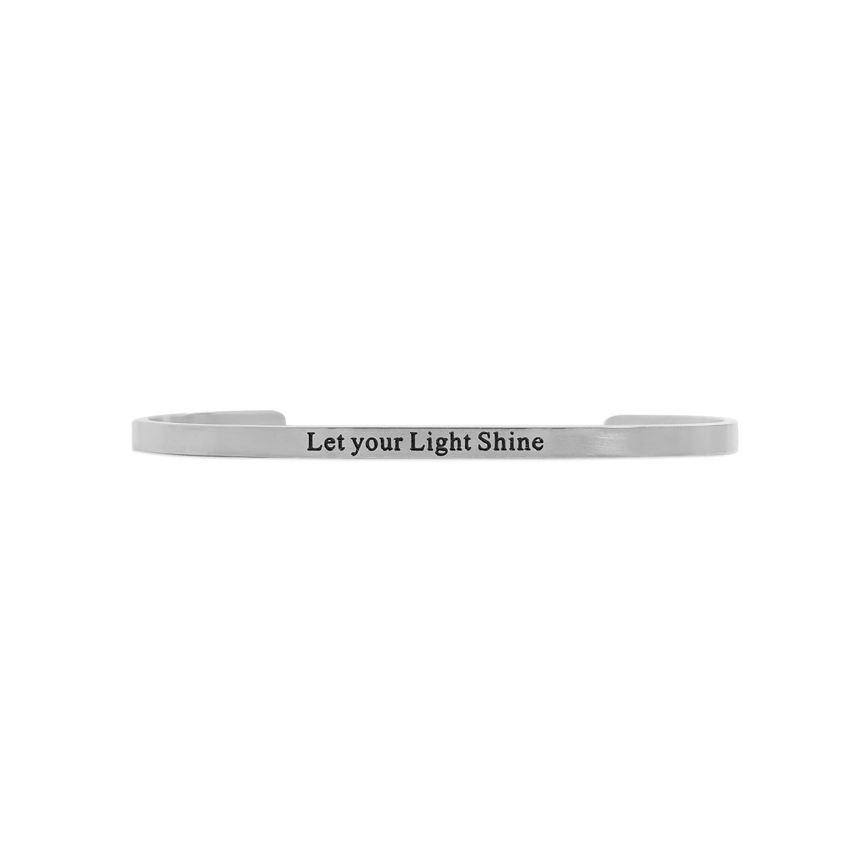 18K Gold PVD Stainless Steel Let your Light Shine Bracelet: Gold WJW