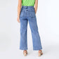 EverStretch Wide Leg Ankle: Medium Denim