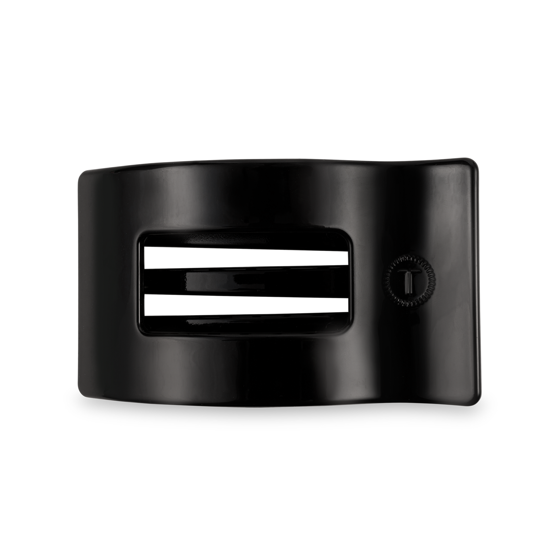 Flat Rectangle Hair Clip | Medium | Jet Black