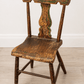 Early 1800s Primitive Painted Folk Art Chair – Petite Wood Chair - The Mustard Seed Collection, The Seed