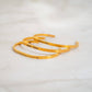 18K Gold PVD Stainless Steel Inhale Exhale Engraved Bracelet: Stainless WJW