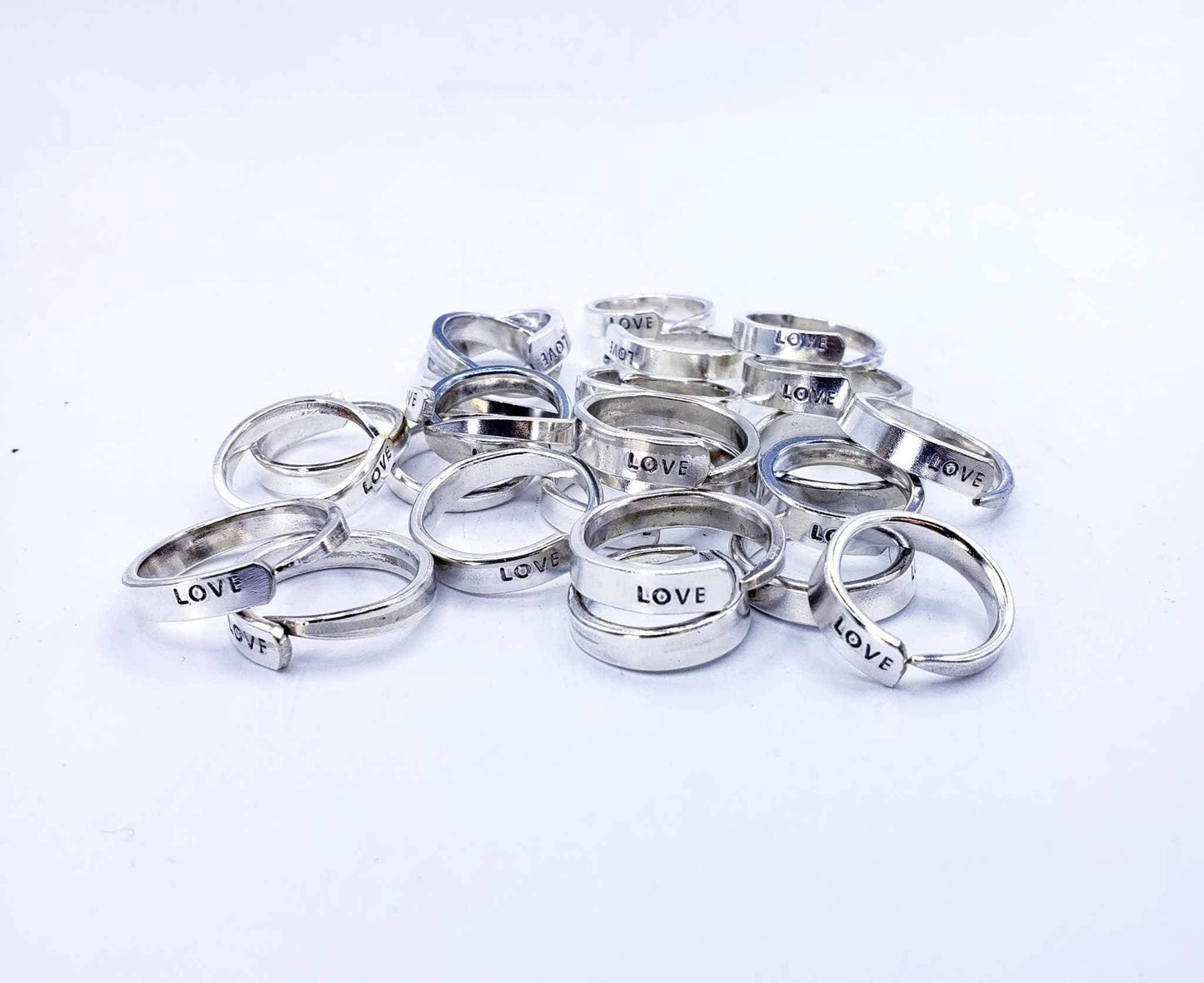 FAITH, HOPE, LOVE Fork Tine Rings