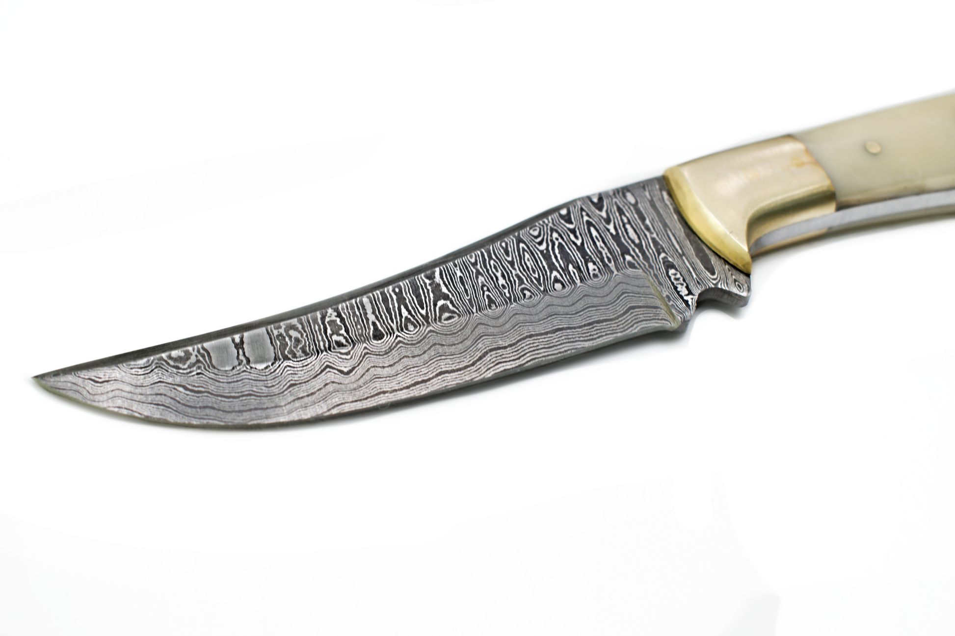 8" Perfect Hunting & Skinning Damascus Steel Fixed Blade Knife | Handmade 1095 4340 Carbon Mix Hand Pounded | Camel Bone Grip ideal for Outdoor Camping includes Sheath