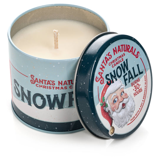 Christmas Candle in Snow Fall 9oz