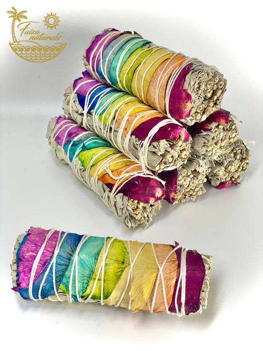 Chakra Rose White Sage Bundles