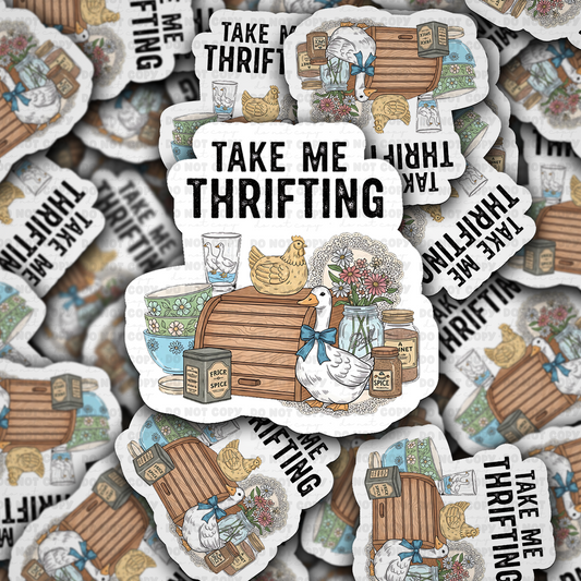 Take me thrifting sticker: Default Title