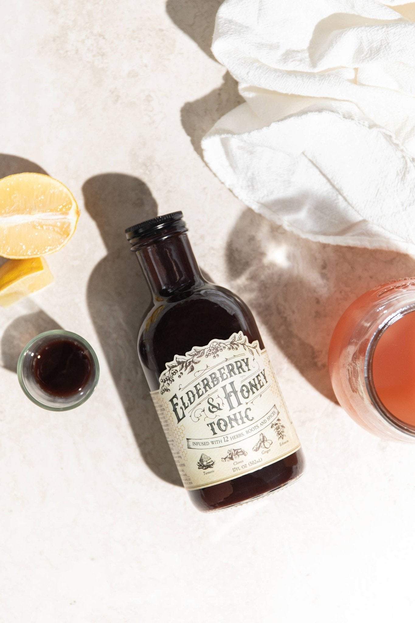 Elderberry & Honey Tonic, 16 oz - The Mustard Seed Collection, The Seed