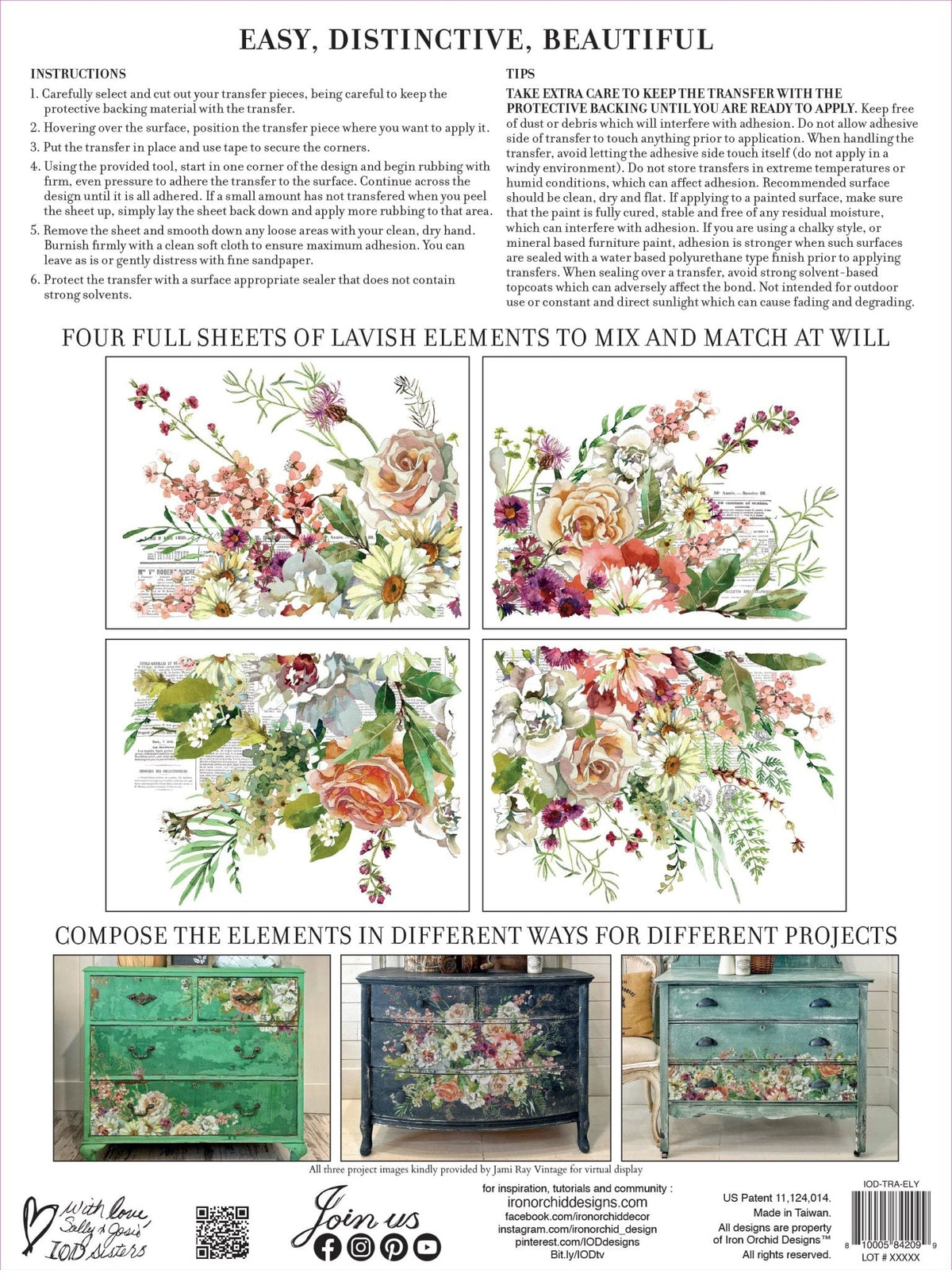 Elysium IOD Transfer 12x16 Pad - The Mustard Seed Collection, The Seed