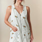 Embroidered Corduroy Solid Zipper Front Mini a Line Dress - The Mustard Seed Collection, The Seed