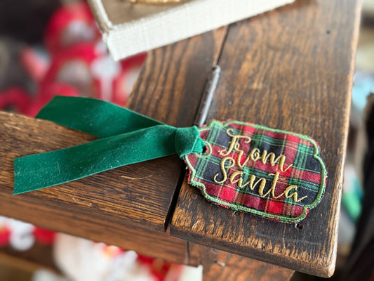 Embroidered Gift Tag