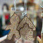 Embroidered Ornament Gingerbread Man or House