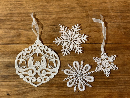 Embroidered Ornament - The Mustard Seed Collection, The Seed