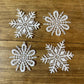 Embroidered Ornament Medium Snowflake