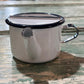 Enamel Antique Baby Invalid Feeder Cup round pot bottom - The Mustard Seed Collection, The Seed