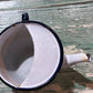 Enamel Antique Baby Invalid Feeder Cup taper bottom - The Mustard Seed Collection, The Seed