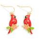 Enamel Cardinals Drop Earrings - The Mustard Seed Collection, The Seed