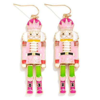 Enamel Nutcracker Drop Earrings - The Mustard Seed Collection, The Seed