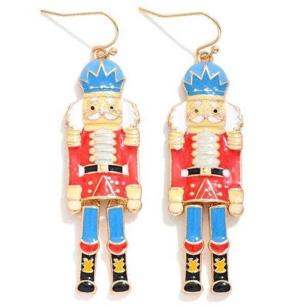Enamel Nutcracker Drop Earrings - The Mustard Seed Collection, The Seed