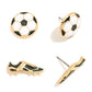 Enamel Soccer Ball or Cleats Stud Earrings