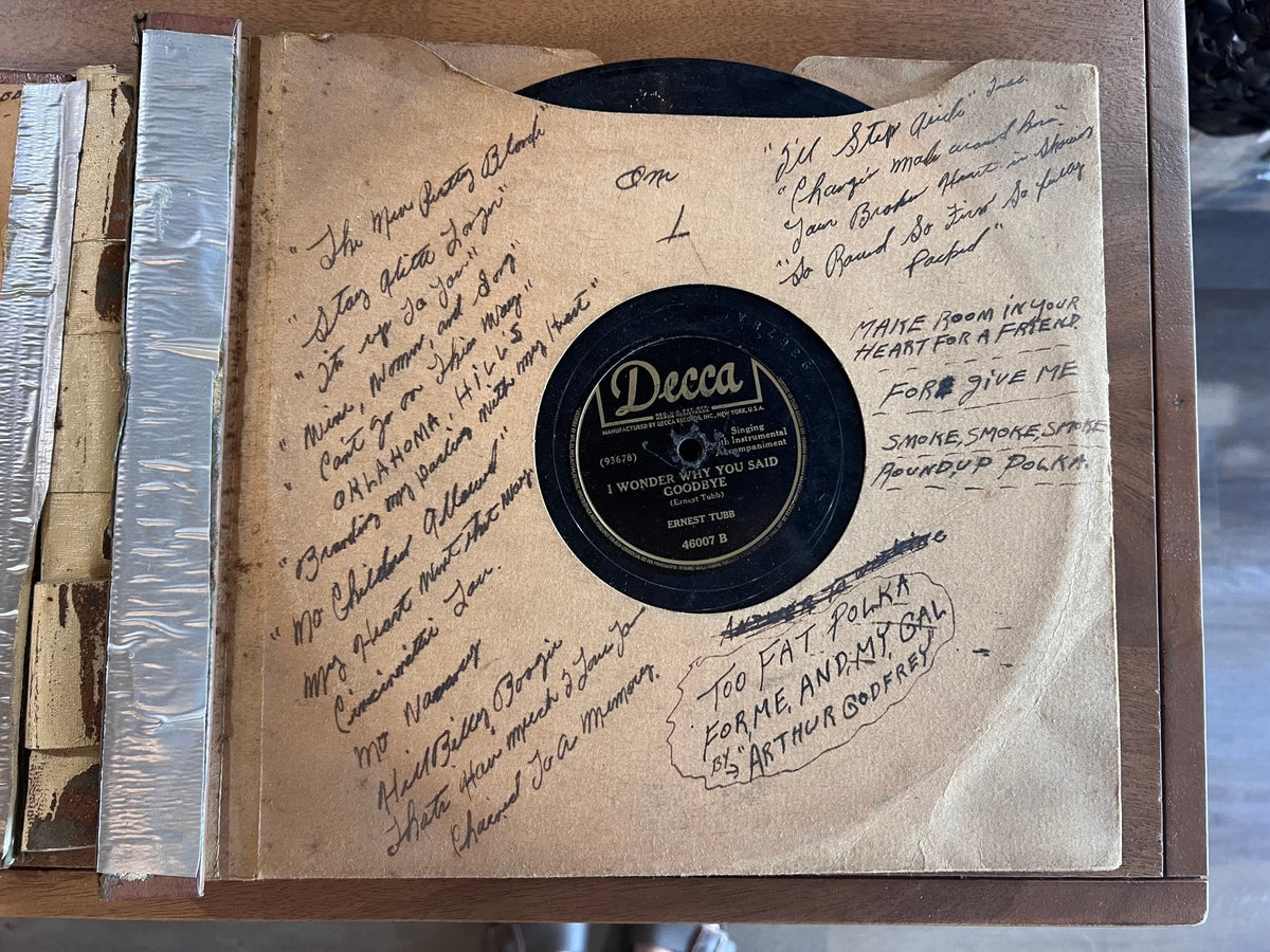 Ernest Tubb Collection of 10" 78 rpm Records 