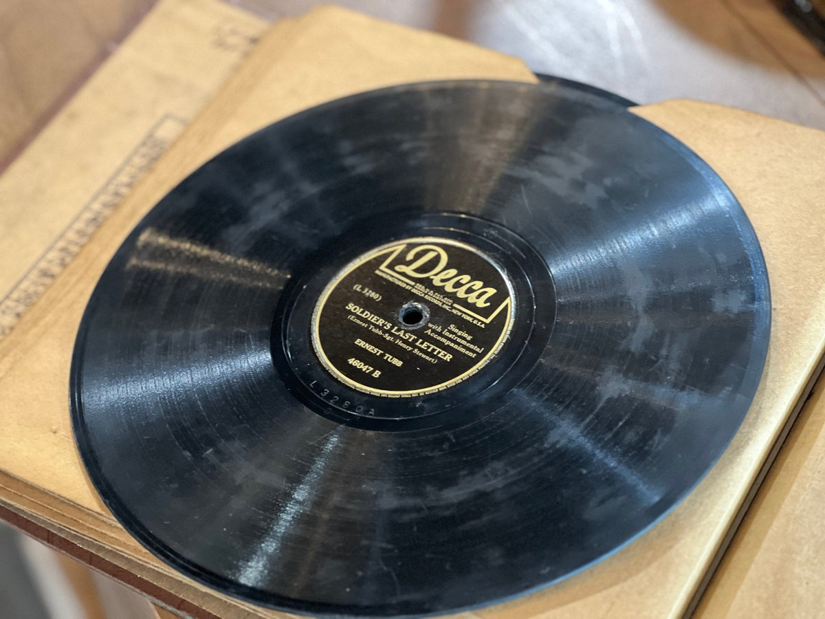 Ernest Tubb Collection of 10" 78 rpm Records 